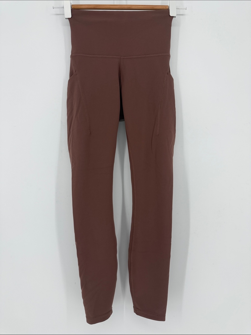 Lululemon Wunder Train Everlux High-Rise 25” Pocket Leggings Size 2 Dark Oxide